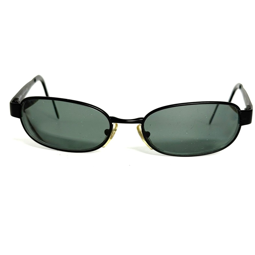 Byblos 678-S 3276 Sunglasses Black Oval‎ Frames Large 135 Made in Italy Vintage